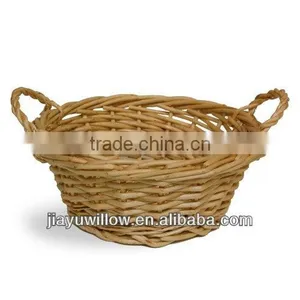 Willow Round Large Tray Basket Great for Gift Ideas thumbnail-1