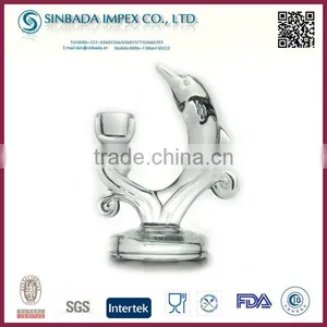 2015 New Products Dolphin Candle Holder, Wholesale Homemade Glassl Candle Holder thumbnail-1
