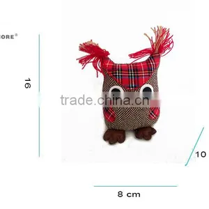 Store More Cute Owl Animal Woolen and Plaid Door Stopper - Medium thumbnail-2