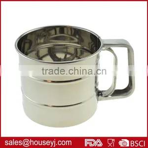Home Baking Tool Stainless Steel Flour Sifter Powder Sifter Shakers thumbnail-2