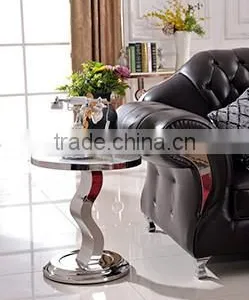 D001 Living Room Furniture Modern Round Side Table thumbnail-1