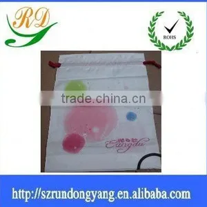 Green Recycle CPE Plastic Drawstring Packaging Bags thumbnail-1