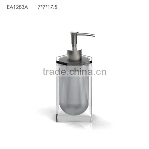 Colorful Transparent Resin Funny Bathroom Accessories Double Wall Lotion Dispenser thumbnail-2