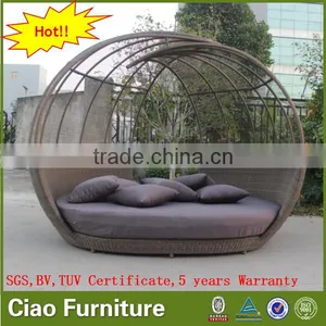 Outdoor Leisure Sun Bed Garden Furniture Rattan Daybed thumbnail-5