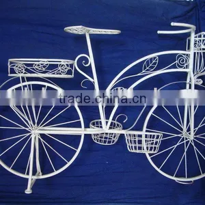 Metal Bicycle Plant Holder thumbnail-1