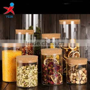 Storage Cans/ Transparent Bottle/ Flower Tea/ball Style/with Cork thumbnail-1