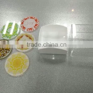 2017 China Factory Custom Acrylic Tea Cup Coaster/coffee Cup Coaster thumbnail-1