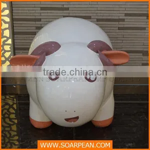 Commercila Mall Decoration Fiberglass Animal Sheep Sculpture thumbnail-1