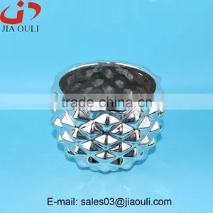 MINI Pineapple Shape Silver Plating Ceramic Pot, Planters Pots thumbnail-2
