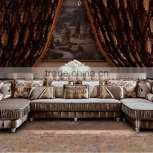 M512 High Quality Noble Antique Design European Style Italy Living Room Corner Sofa thumbnail-1