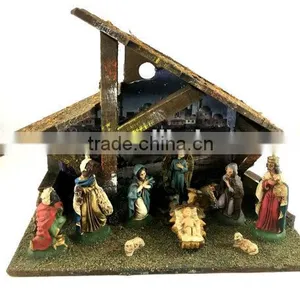 Vintage Christmas Village Scene, Vintage Christmas. thumbnail-3