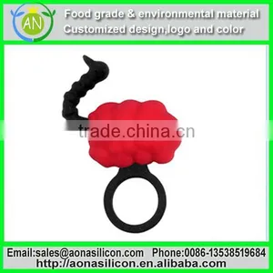 Silicon Finger Ring, Silicone Thumb Rings With Personalized Debossed / Embossed Logo thumbnail-1