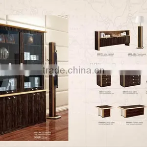 Wooden Bookcase With Glass Doors,Executive Luxury Office Furniture(BF08-0198) thumbnail-1