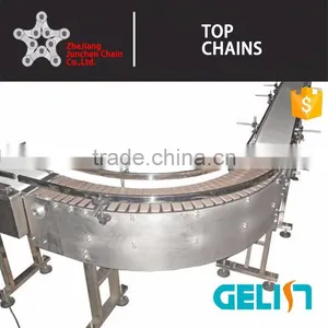 Plastic Side Flexing Flat Top Chains for Bottle Snap-on Gripper Roller Chains thumbnail-6