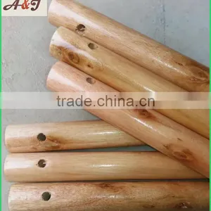 Painted Eucalyptus Wooden Handle With Hole thumbnail-1