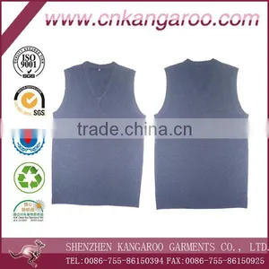 Men's 80% Wool 20% Acrylic Sleeveless Sweater thumbnail-1