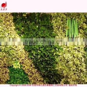 OEM High Quality Fake Vertical Garden UV Treated Artificial Green Plant Wall thumbnail-4
