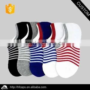 2015 COTTON Wholesale Men Fashion Simple Candy Wide Stripes Invisible Boat Socks thumbnail-6