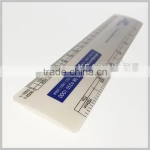 Durable Plastic Glossy Surface Flat Oval Scale Ruler ( 30cm & 15cm ) With Different Proportions thumbnail-4
