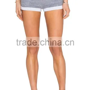 High Quality Wholesale Womens Gray Breathable Gym Shorts thumbnail-2