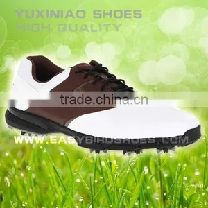 Wholesale Golf Shoes Men Sport, Fashion Waterproof Golf Shoes Spike for Adults Made in China Factory thumbnail-1