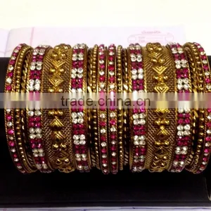 Fancy Bridal Chura Bangles, Indian Designer Bangles Wholesale thumbnail-4