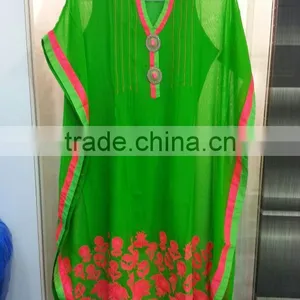 Embroidered Caftan Kaftan Tunic COVER UP Blouse thumbnail-1