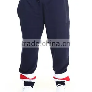 Adjustment Draw-strings Waistline Pants Pieced Contrasting Color Block Design Sweatpant Plus Size Casual Pant thumbnail-1