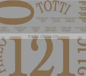 Custom Heat Transfer Sticker Plastisol Heat Transfer Iron on Jersey Number Sheet thumbnail-2