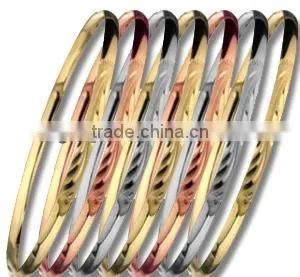 6 MM, Gold Plated Bangle, Machine Cut Bangle, Fashionable Bangle, Designer Bangle. thumbnail-5