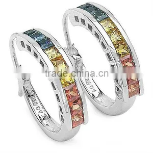 Diamond Hoop Earrings, Bangle Earrings, Fashion Bangle Earrings, Earrings Jewelry,Bangles Hoop Earring. thumbnail-1