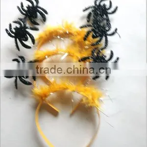 Fashion Spider Feather Plastic Hair Clips Cheap Handmade Feather Hair Jewelry for 2016 Promotion Party Favor Products thumbnail-2