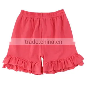 Many Colors to Choose 100% Cotton Material and Knitted Type Baby Girls Icing Short Ruffle Shorts thumbnail-4