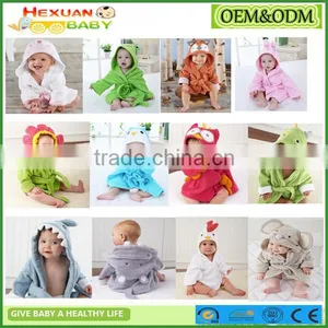 Fashion Designs Hooded Animal Modeling Baby Bathrobe Cartoon Baby Towel Character Kids Bath Robe Infant Beach Towels thumbnail-1