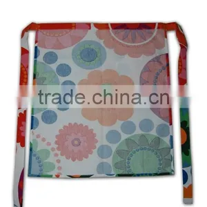 Wholesale Promotional Factory Price Customized Polyester Mixed Waist Half Aprons for Women thumbnail-6