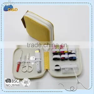 D&D Needlework Materials Yellow Fabric Zipper Pouch Sewing Kit Set With Sewing Accessories Promotional Gift thumbnail-4