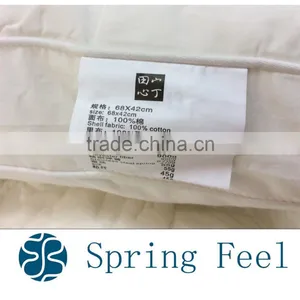 Top Grade 100% Cotton Shell Fabric Pocket Spring Coil Pillow thumbnail-1