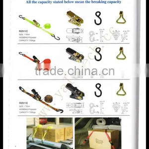 Tie Down Tracks in Ratchet Tie Down Cam Buckle With Hooks and Rings Best Price by China Manufacturer thumbnail-1