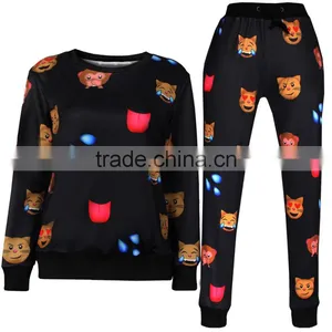 3D Printed Joggers Pullover Sweatshirt Womens Tracksuits Sports Suits Hip Hop Sportwear for Sale thumbnail-3