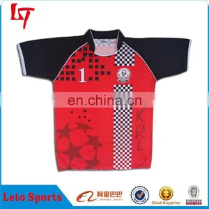 Men's Sublimation Blank Design Rugby Jersey With Fast Lead Time thumbnail-1