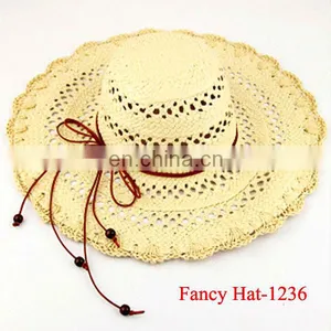 Custom Lady Paper Hat Straw Hat Cheap Wholesale 2014 thumbnail-1