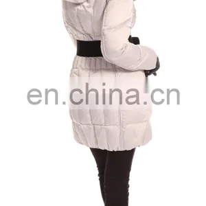Wholesale Long Slim Down Jacket With Blet thumbnail-5