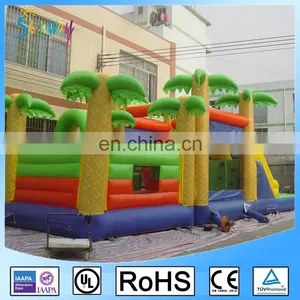 Giant Inflatable Palm Tree Combo Bouncers Game Amusement Park Obstacle Course thumbnail-5