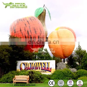 Outdoor Fiberglass Huge Apple Sculpture thumbnail-1