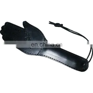 HMB-601A LEATHER PADDLE WHIPS HAND STYLE BULLWHIP thumbnail-1