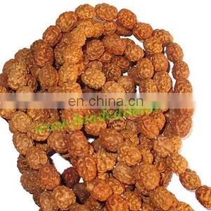 Rudraksha Beads String (mala) 3 Mukhi (three Face), Size: 8mm Thickness thumbnail-1