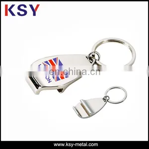 Hop Sell Custom Metal Bottle Opener Keychain With Engrave Logo thumbnail-3