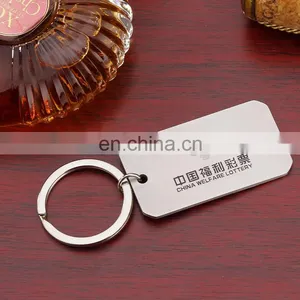Custom Metal Keychain Square Keychain With Logo Souvenir Gift thumbnail-3