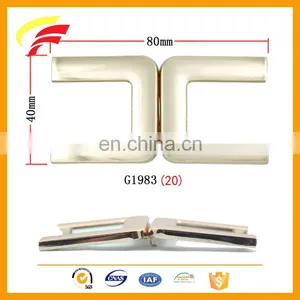 Zinc Alloy Metal Double C Belt Buckle for Ladies' Elastic Belt thumbnail-2