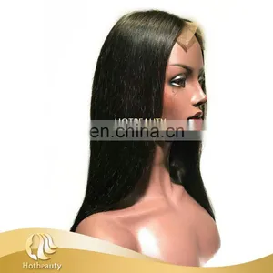 Paypal Customized Quality Wig Closure Made Wig 150% Density Hotbeauty Brazilian Hair Wig thumbnail-3